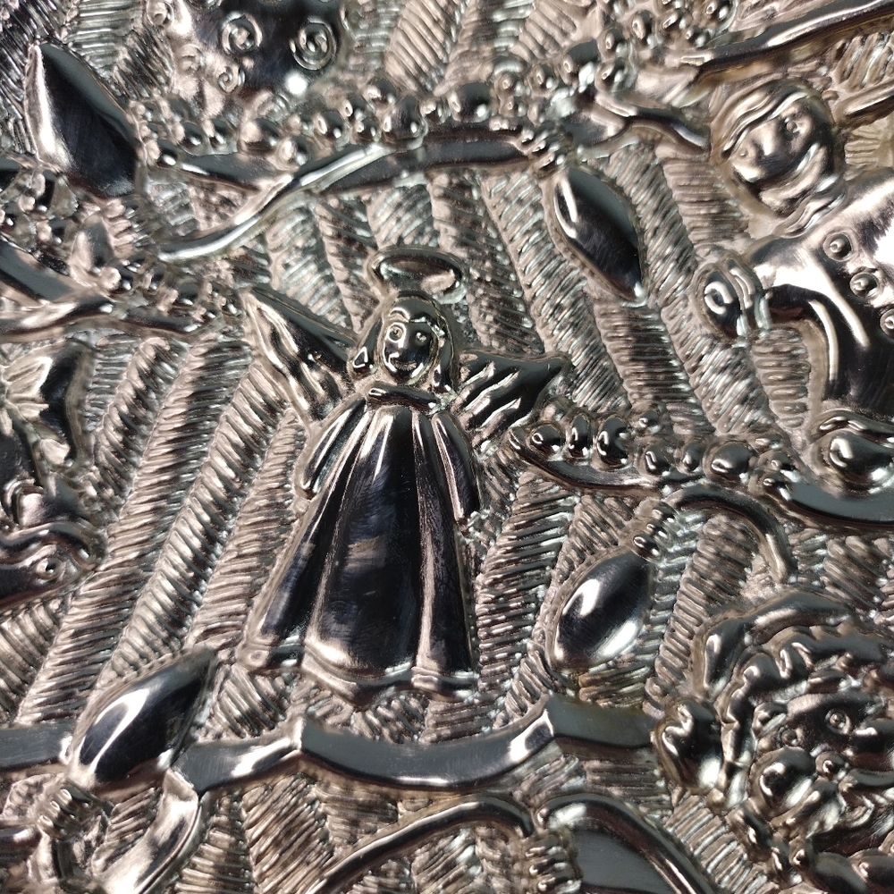 Gorham Lenox Silver Plated Christmas Tree Treat Dish Metal Candy Dish 9x6in - Picture 3 of 16